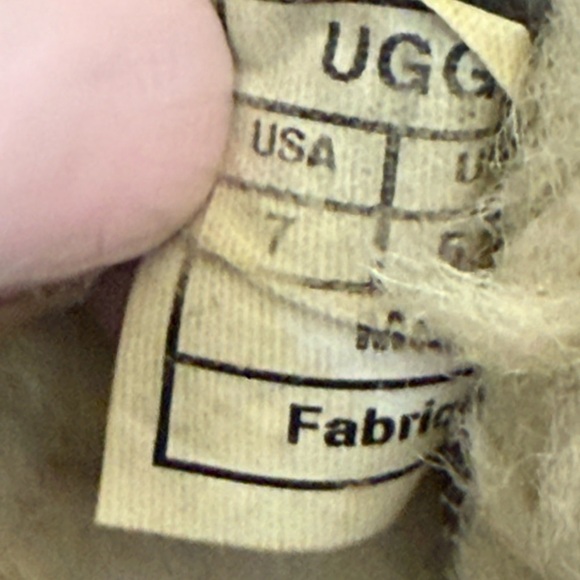 UGG Chestnut Suede Moccasin Slippers Size 7 - Picture 3 of 5